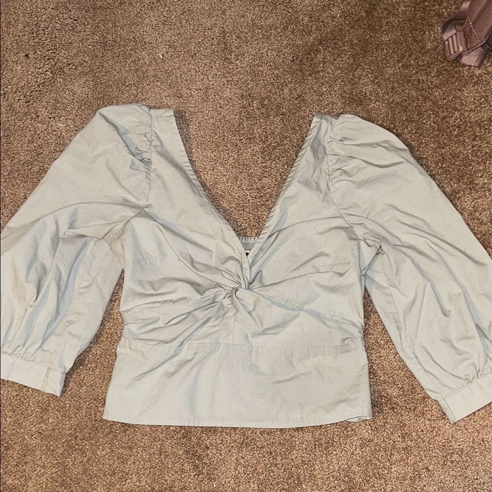 Abercrombie Sage Colored Blouse